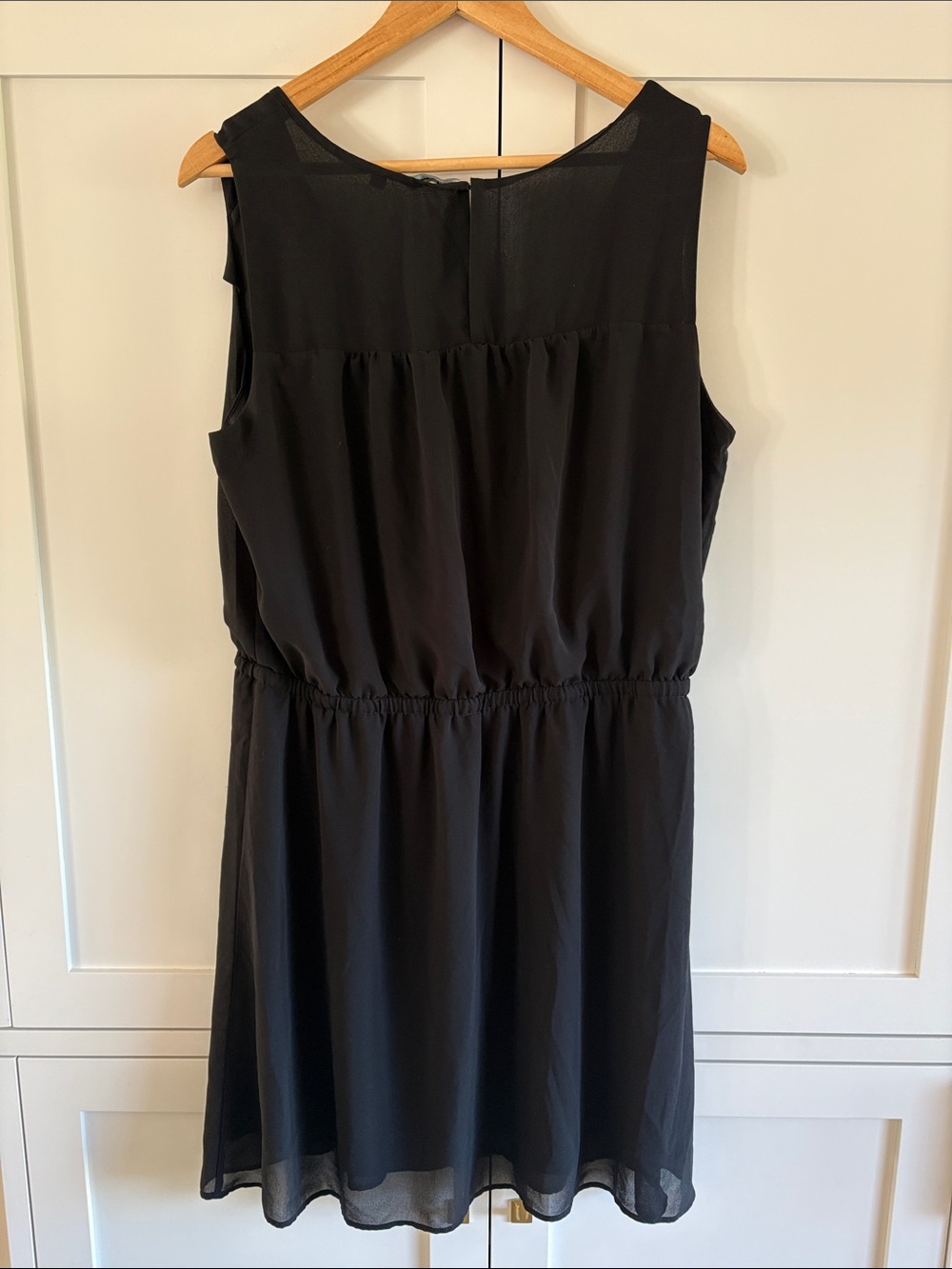 Reitmans Black Sleeveless Lined Drawstring Waist Dress Size XXL - Picture 3 of 9